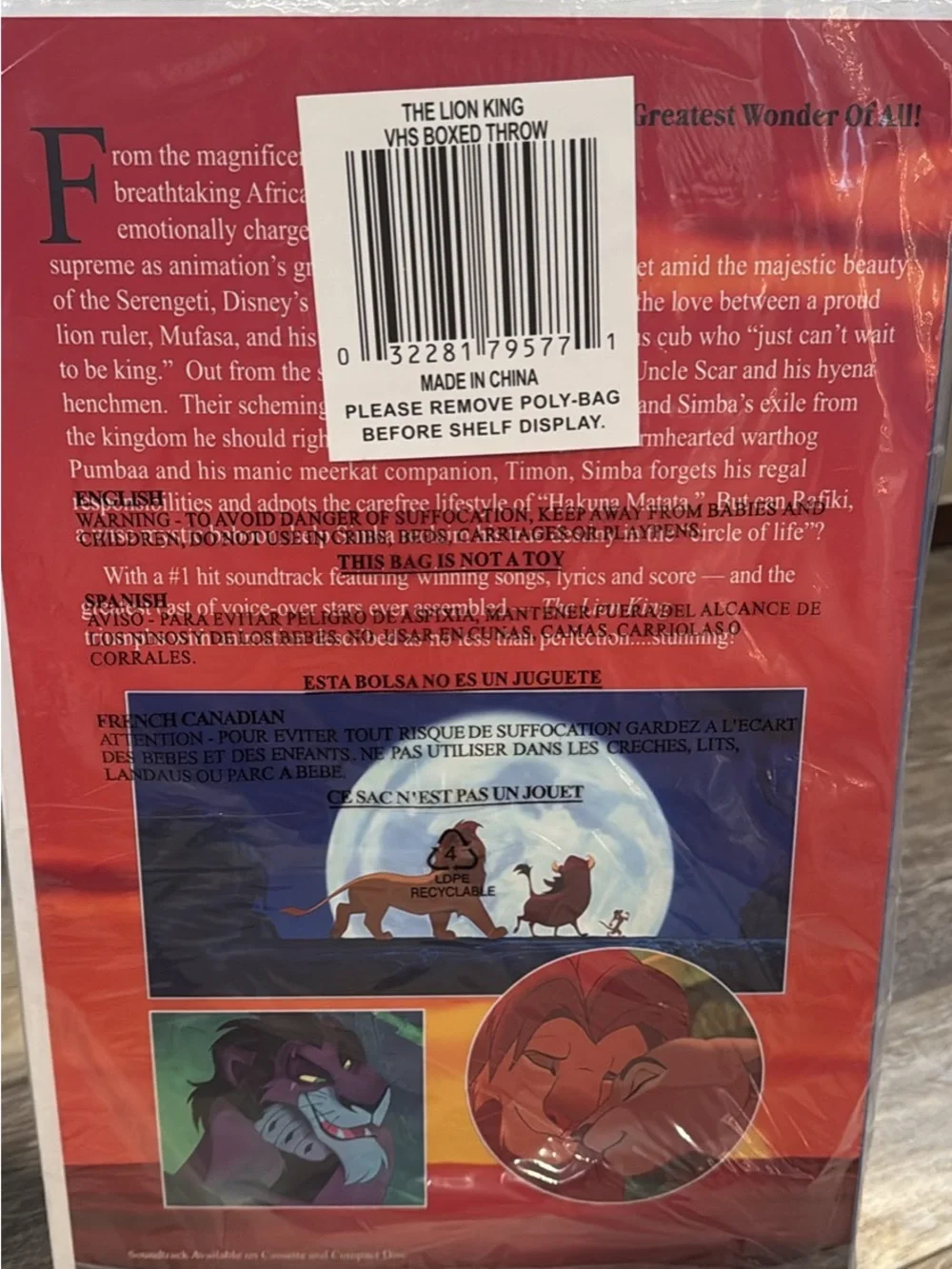 Walt Disney The Lion King blanket throw